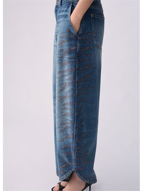 Jeans balloon con micro-strass LIU JO | UF6213D4854/79109